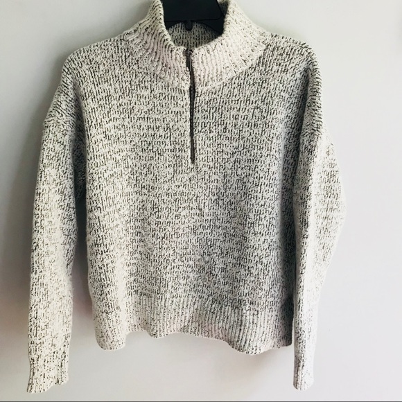 Madewell Sweaters - Madewell Women’s Marled Half Zip Pullover Sweater